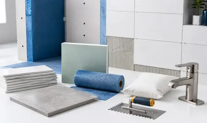 Rénovation salle de bain: carrelage, faïence, membrane d’étanchéité, robinetterie et matériaux hydrofuges