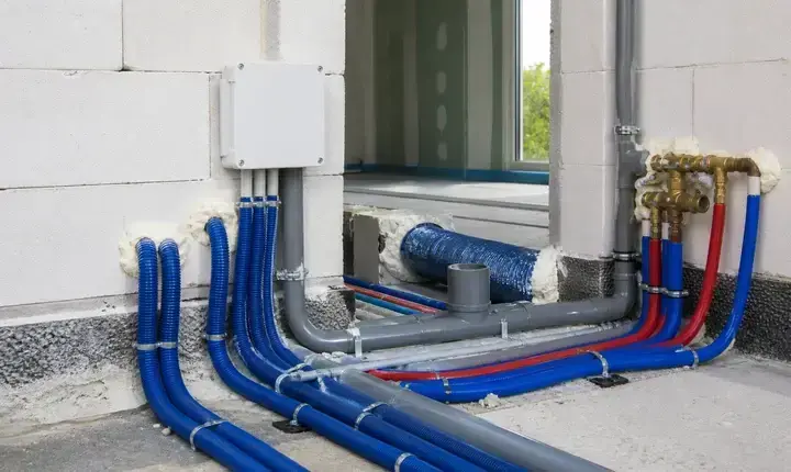 Extension maison: raccordements électriques, plomberie, ventilation et gaines techniques