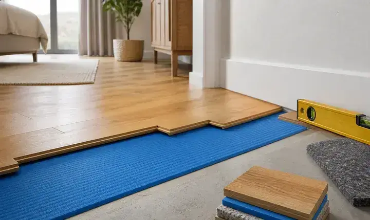 Parquet: solution confort acoustique et thermique Solution confort parquet avec couches techniques, isolation acoustique et confort thermique