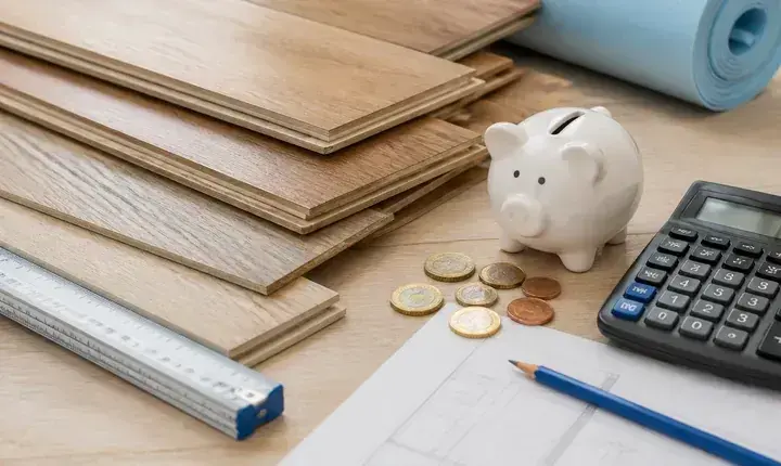 Parquet: solution économique et budget maîtrisé Solution économique parquet avec lames simples, calcul de budget et pièces